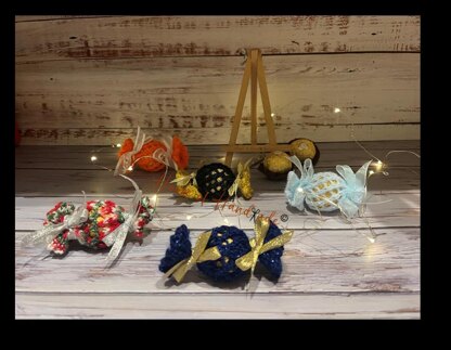 Sweetie Chocolate Wrapper Favour Ferrero Rocher Cover Knitting Pattern