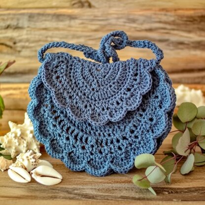 Crochet Half Circle Bag Pattern PDF + Video Tutorial – Boho Purse / Half Moon Handbag DIY