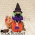 Witch with Pumpkin Chocolate Orange Cover Crochet Pattern UK Terminology