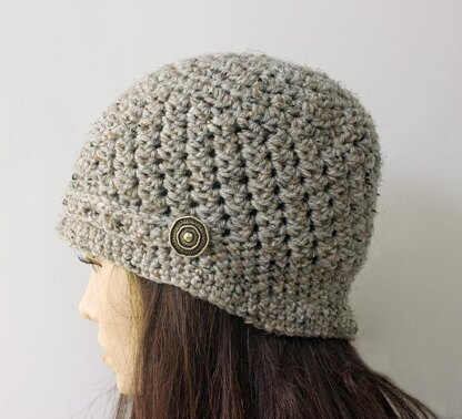 Easy Cloche with Button Trim