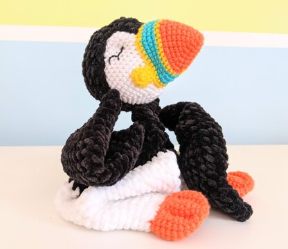 Baby Puffin Comforter, Puffin Lovey