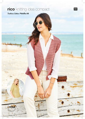 Top and Waistcoat in Rico Fashion Cotton Metallise - 1004 - Downloadable PDF