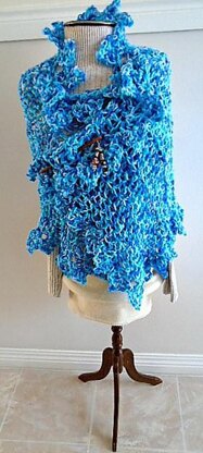 951-Blue Shawl