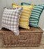 Gingham crochet cushions