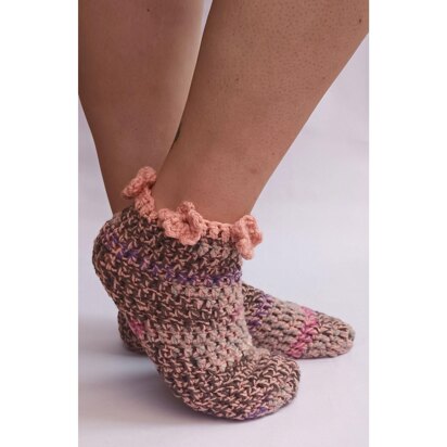 Cute Cuffs Crochet Socks flowers