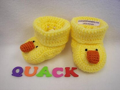 Duck Baby Booties