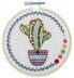 Un Chat Dans L'Aiguille Pretty Cactus Embroidery Kit