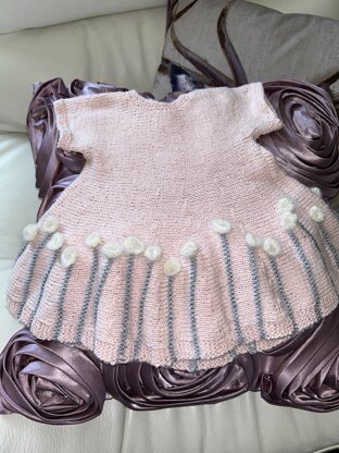 Babies Knitted Silk Dress