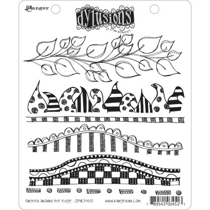 Ranger Dyan Reaveley's Dylusions Cling Stamp Collections 8.5"X7" - Further Around The Edge