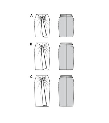 Burda Style Easy Skirt B5998 - Paper Pattern, Size 34 - 48