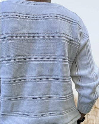 Quergestrickter Pullover