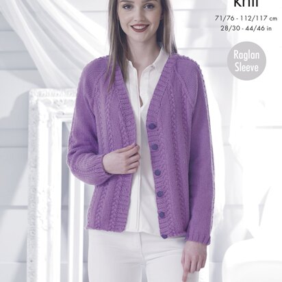 Sweater & Cardigan in King Cole Cottonsoft DK - 4839 - Downloadable PDF