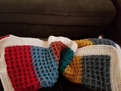 Waffle baby blanket