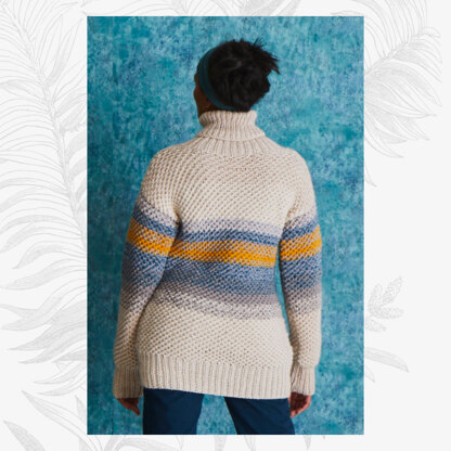 En Plein Air Roll Neck - Sweater Knitting Pattern For Women in Willow & Lark Poetry and Ramble by Willow & Lark