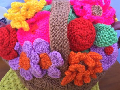 Afternoon Tea A Basket of Flowers Tea Cosy