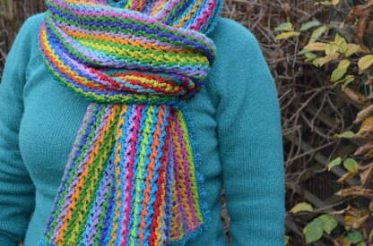 Energizing colours scarf