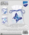 Vervaco Blue Butterflies Potpourri Bags - Pack of 3 Cross Stitch Kit - 8cm x 12cm