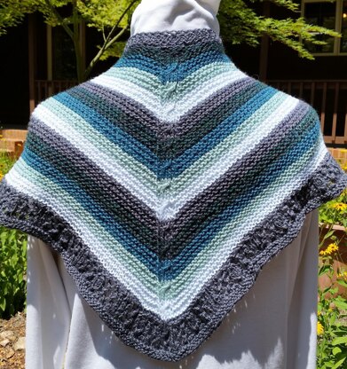 Kingfisher Shawlette