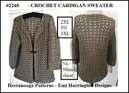 #2248-2-3XL Vstitch cardigan