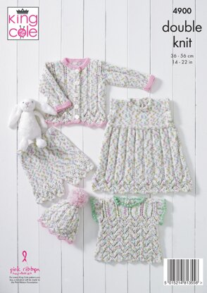 Baby Set in King Cole DK - 4900 - Downloadable PDF
