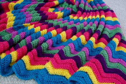 Rainbow Ridge Afghan