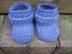 Denim Baby Booties