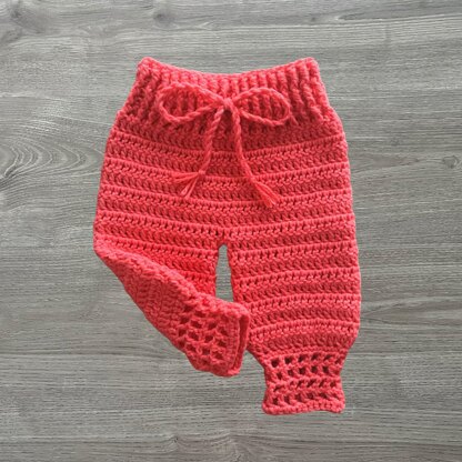 Coral Baby Pants