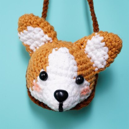 Corgi Dog's Head Car Hanging