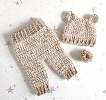 Harry & Harriet Little Bear Hat and Pants Set