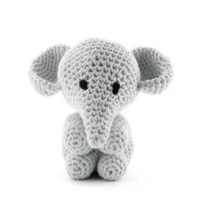 Elephant Mo Toy in Hoooked RibbonXL - Downloadable PDF