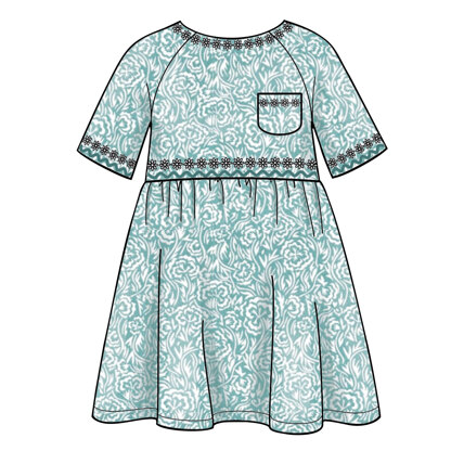 Simplicity S8998 Children's Easy-To-Sew Sportswear Dress, Top, Pants - Paper Pattern, Size 3-4-5-6-7-8