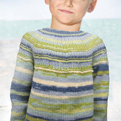 Jack and Jill Pullover in Knit One Crochet Too Ty-Dy Wool - 1800