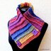 Multicolor Chunky Scarf "Two Buttons"