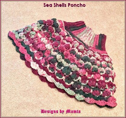 SeaShells Poncho - Popping Ponchette