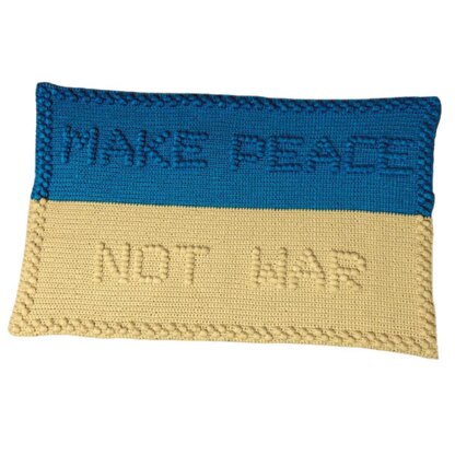 Make Peace Not War - Protest Blanket in Ukraine Colours