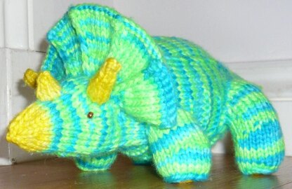 Knitted Triceratops