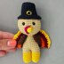 Thanksgiving turkey amigurumi