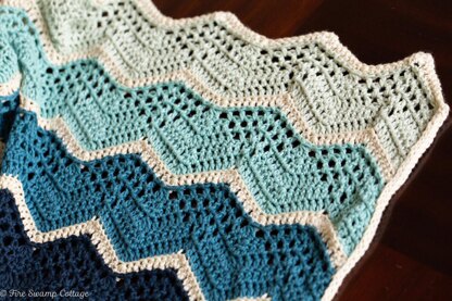 Summer Waves Baby Blanket