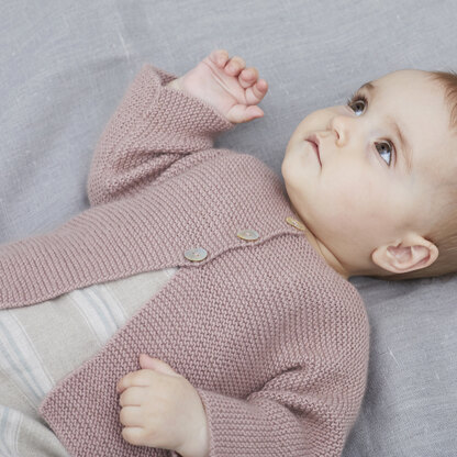 Carina Jacket & Bootees - Knitting Pattern for Babies in Debbie Bliss Luna