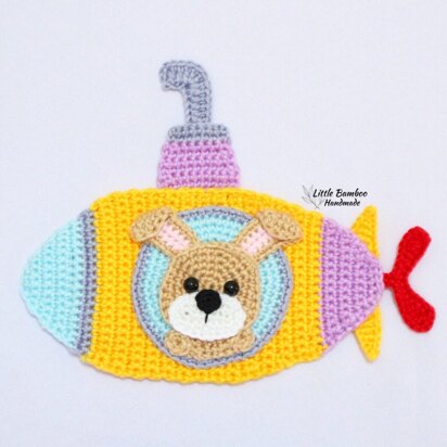 Rabbit In Submarine Applique