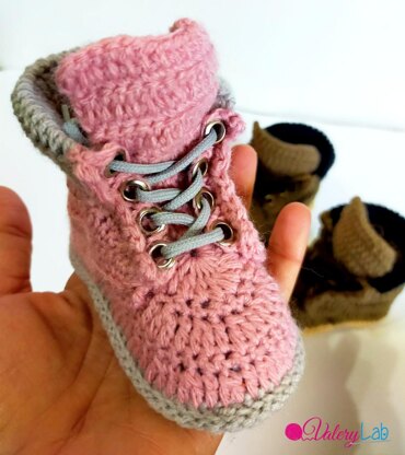 Baby Booties Timberland Style