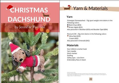 Christmas Dachshund