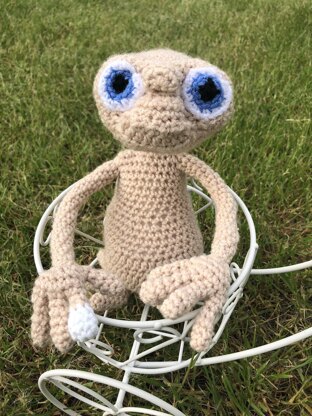 Alien amigurumi doll