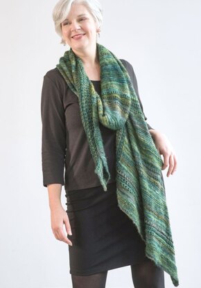 Winstead Shawl in Berroco Millefiori Light Luxe - Downloadable PDF