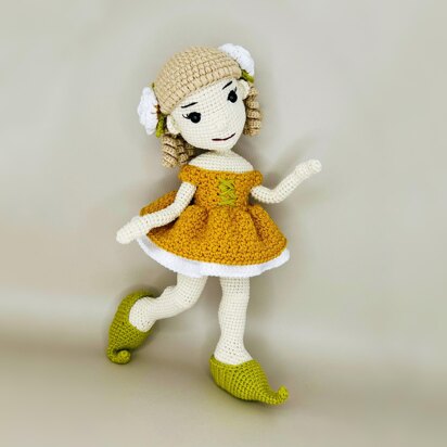 Crochet doll, Amigurumi doll, Little Elf