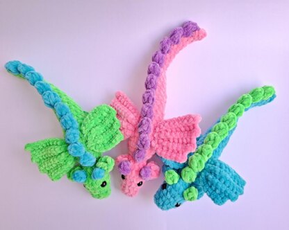 Crochet Dragon low sew pattern