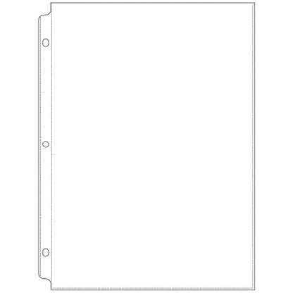 We R Memory Keepers We R Ring Photo Sleeves 8.5"X11" 10/Pkg - Full Page