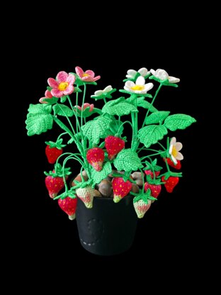 Crochet Strawberry plant