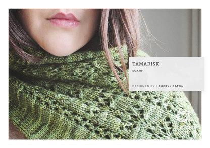 Tamarisk Scarf -  Scarf Knitting Pattern For Women in The Yarn Collective Bloomsbury DK by Cheryl Eaton