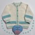 Adele Baby knitting pattern short/long sleeve Cardigan 16-20" chest size